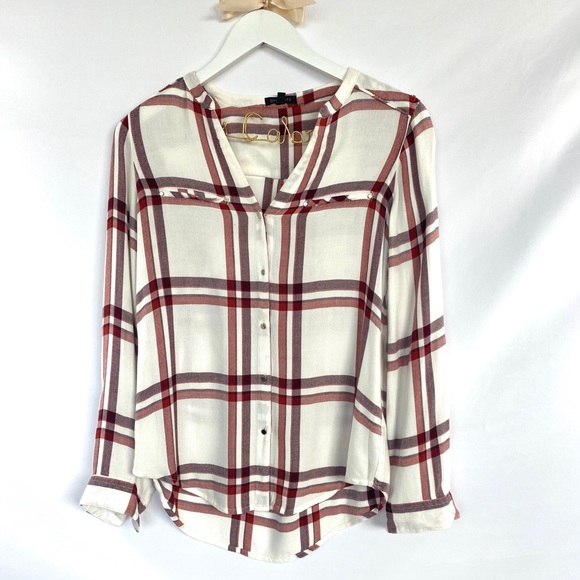 Dynamite Tops - Dynamite Tan/Rust/Cream Flannel